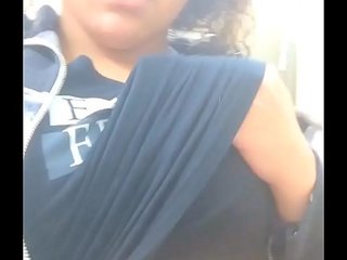 Risky Public Walmart Exposure Masturbation sex tape With Tits Ebony